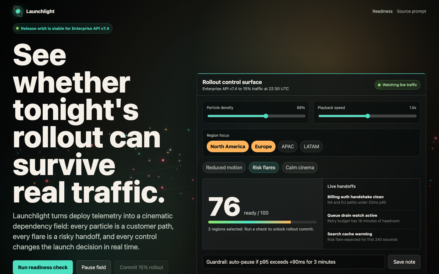 Animated Backgrounds preview for Cinematic Particle Hero Backdrop for SaaS
