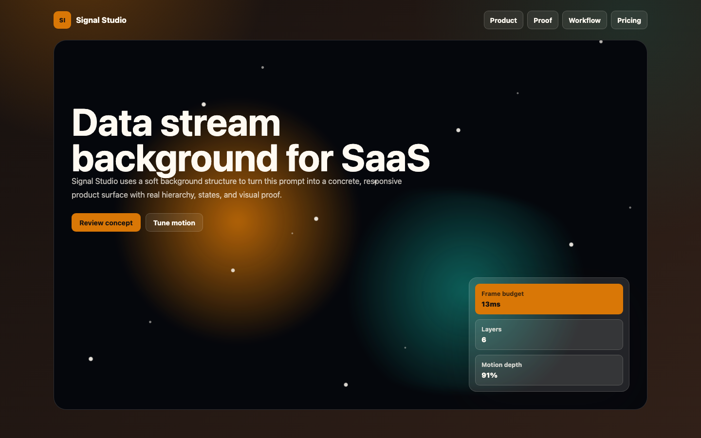 Animated Backgrounds preview for Soft Data Stream Background for SaaS