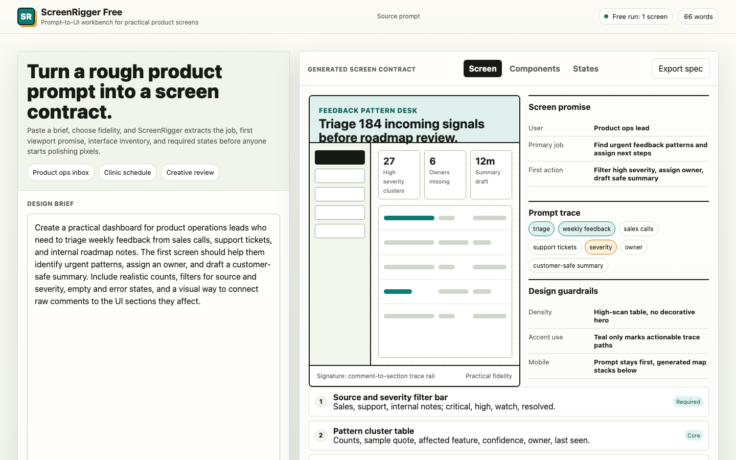 App Dashboards preview for Practical Free Prompt To UI Design Screen for Productivity