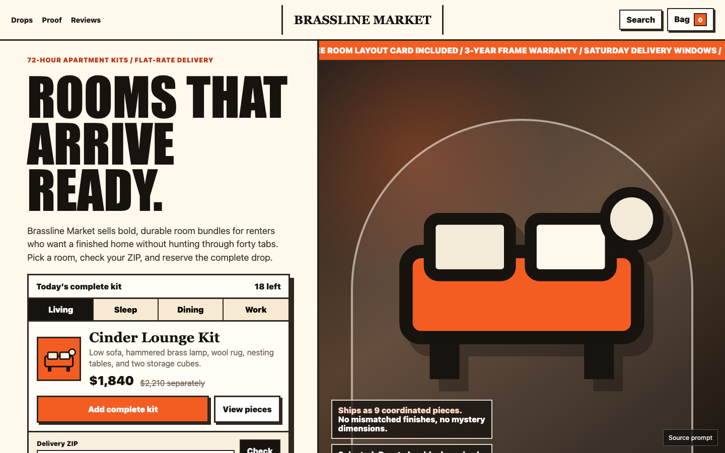 Ecommerce and Marketplaces preview for Bold Retail Homepage for Ecommerce