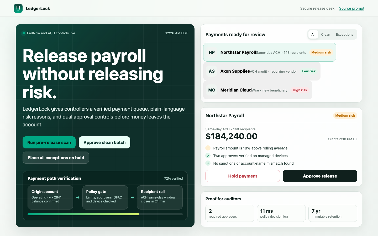 Fintech and Productivity preview for Secure Payments Products for Fintech