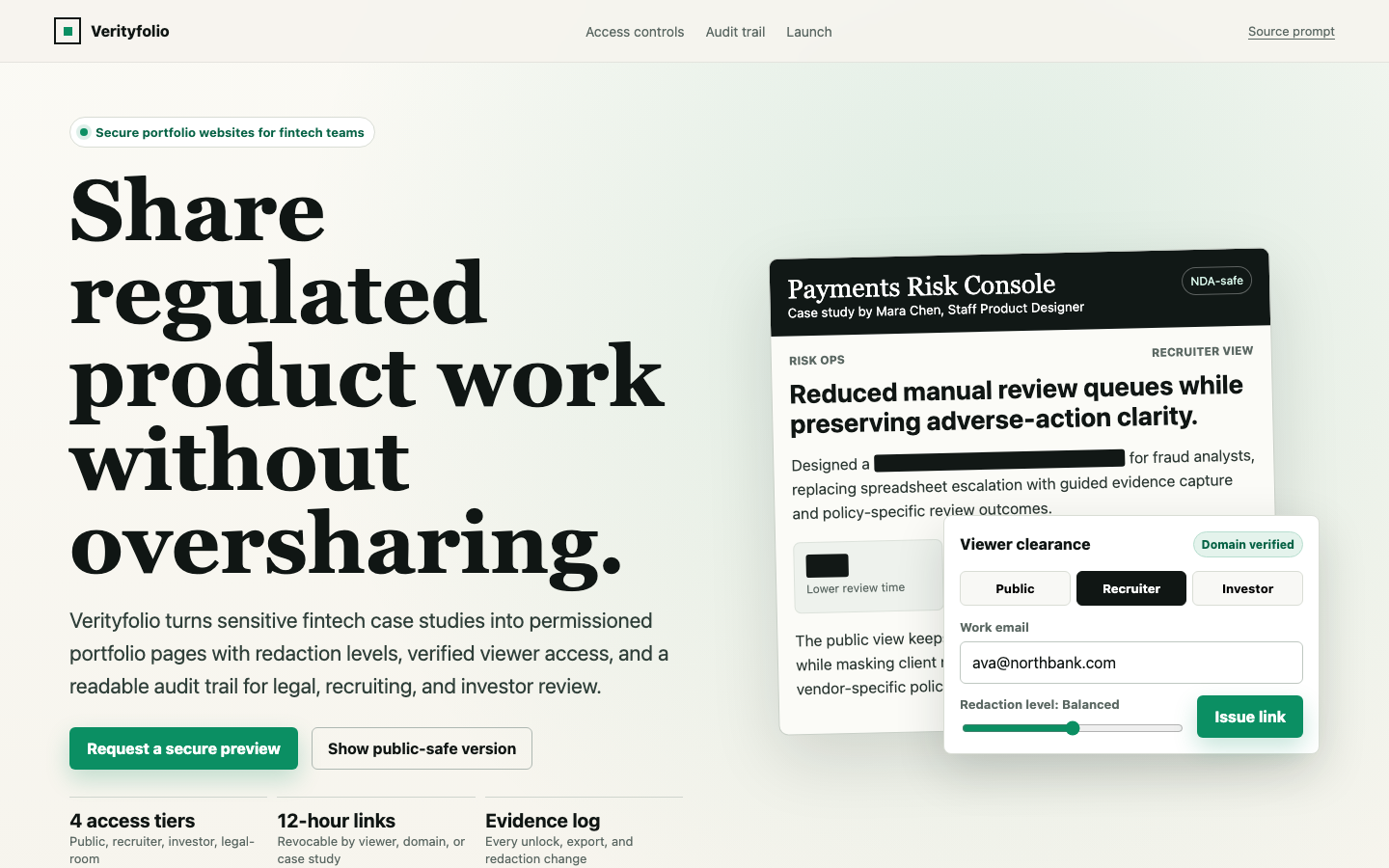 Fintech and Productivity preview for Secure Portfolio Websites for Fintech