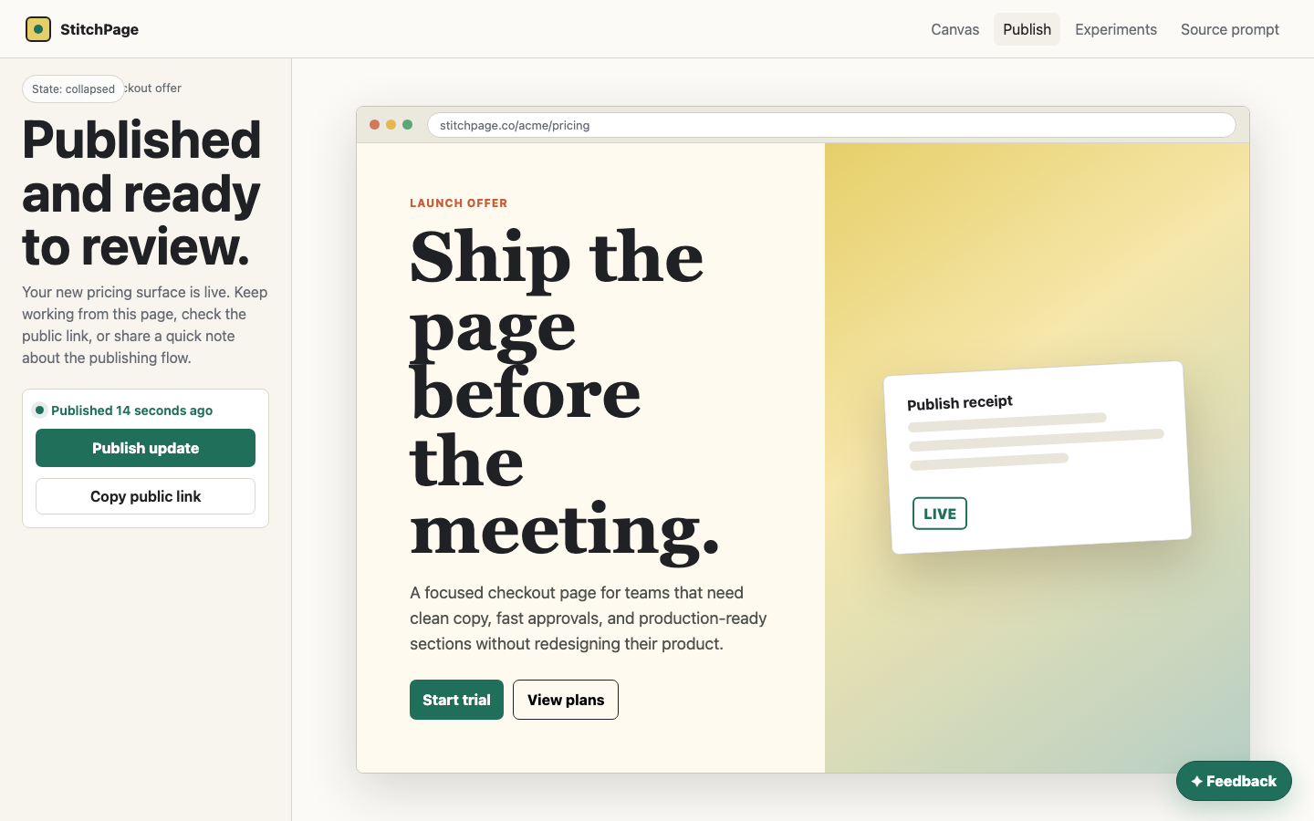 Forms, Feedback & Data Collection preview for Customer Feedback Widget for Existing Product Pages