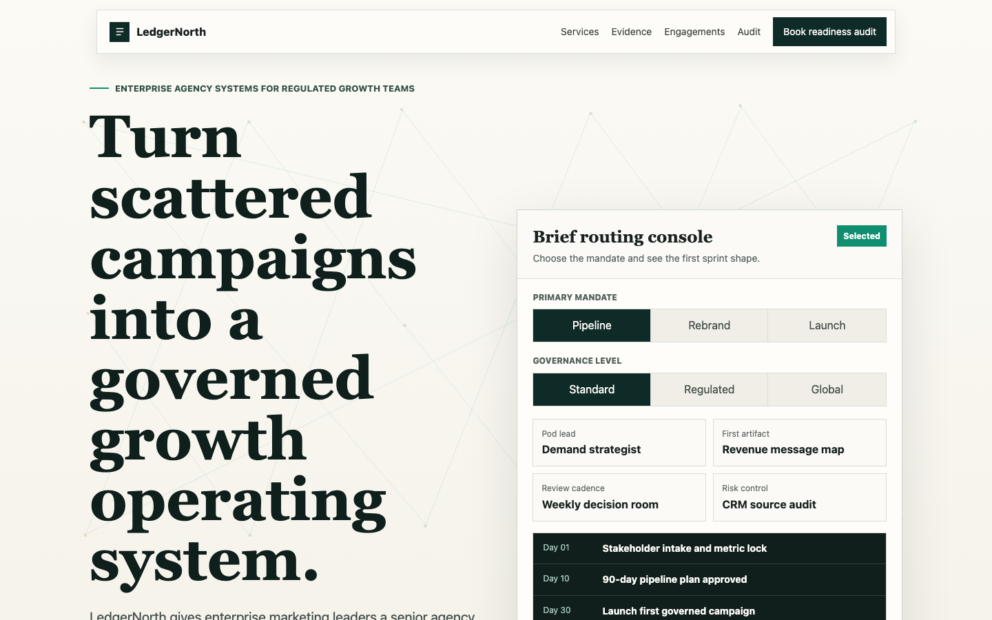 Full Website Concepts preview for Enterprise Service Business Website for Agency
