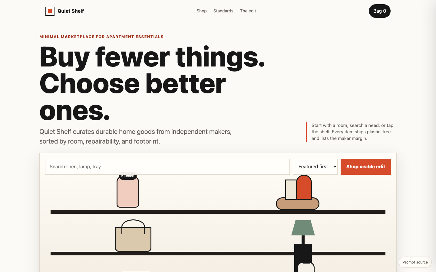 Full Website Concepts preview for Minimal Marketplace Website for Ecommerce