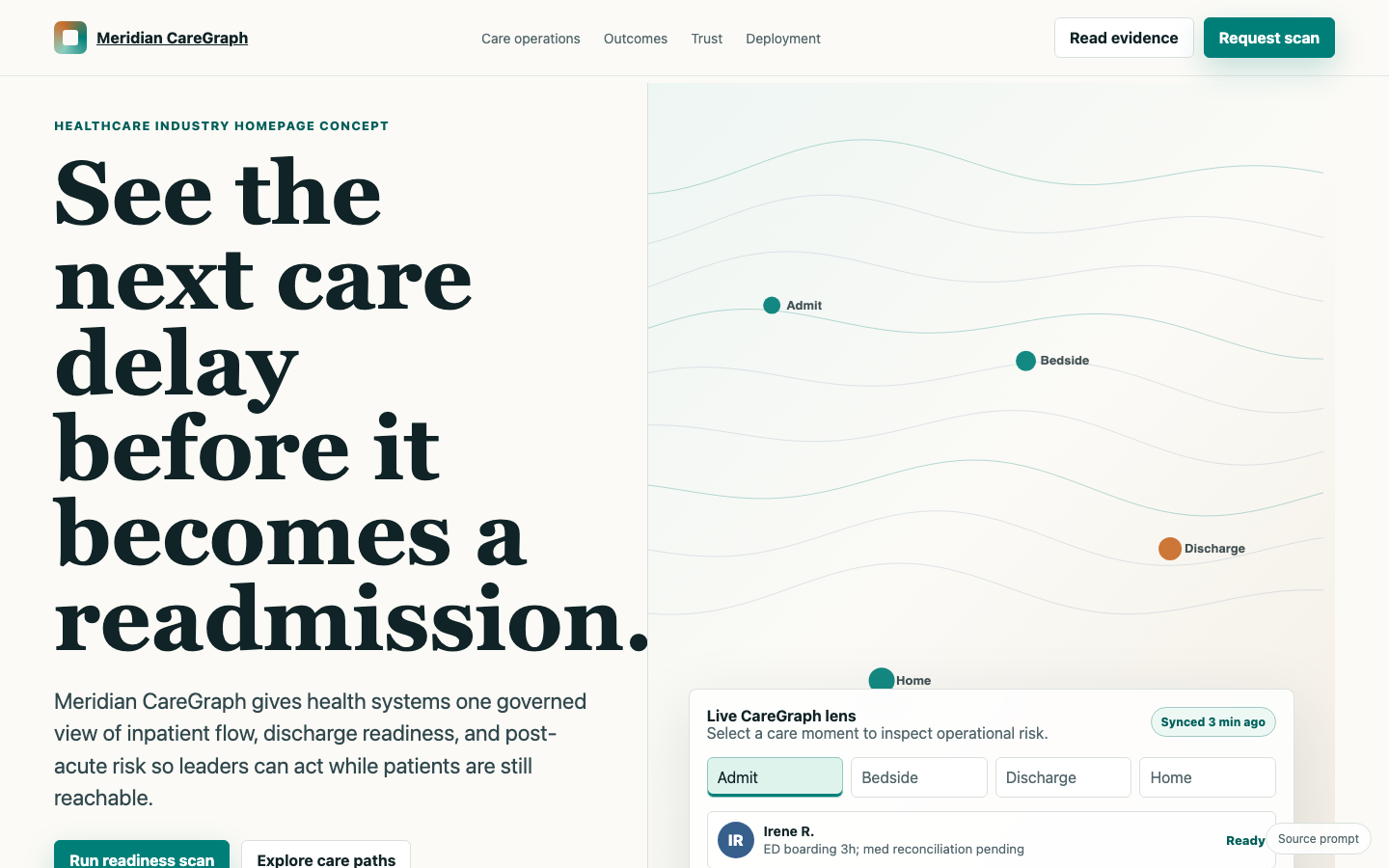 Full Website Concepts preview for Premium Industry Homepage for Healthcare