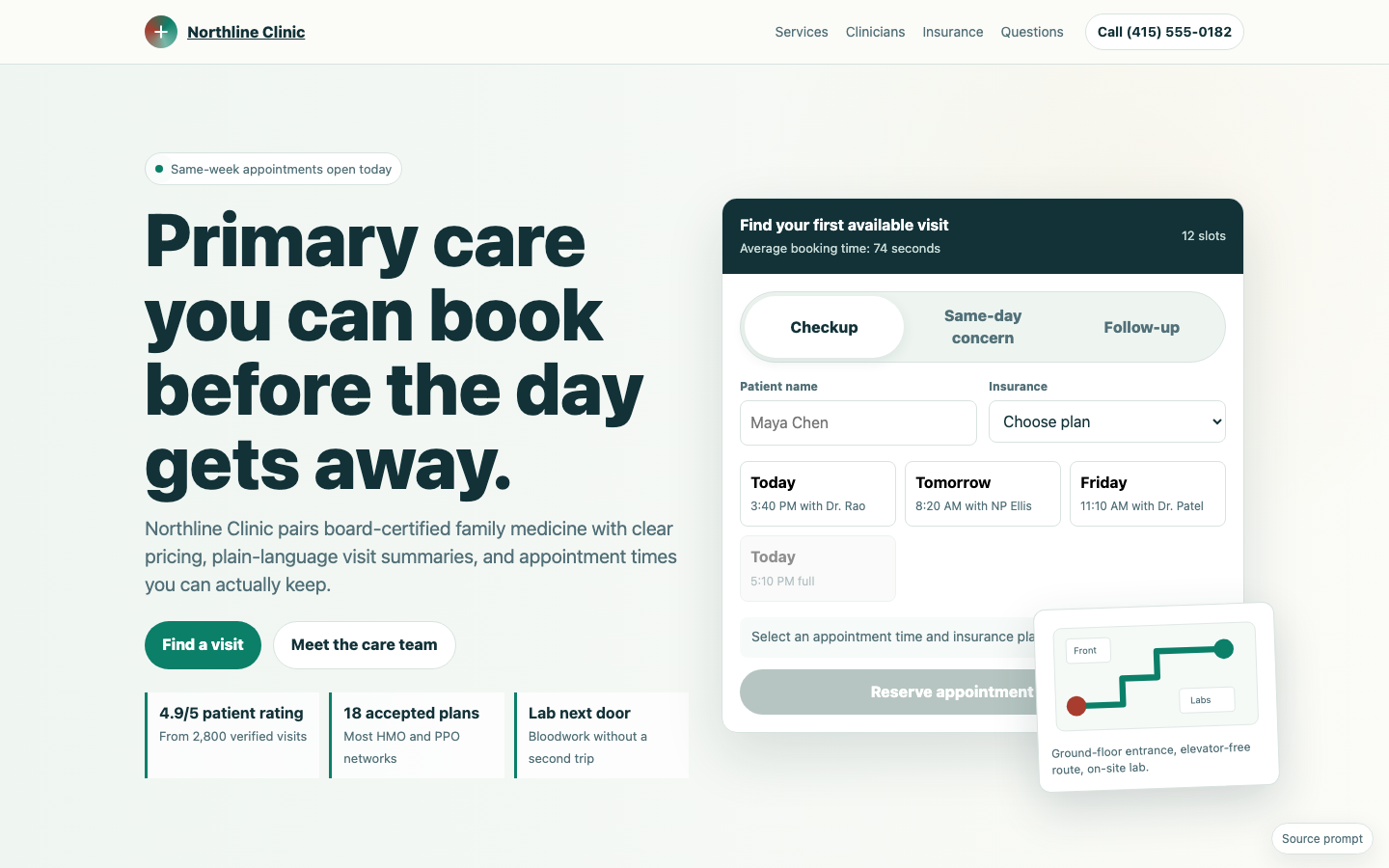 Healthcare, Education, Real Estate preview for Trustworthy Clinic Website for Healthcare