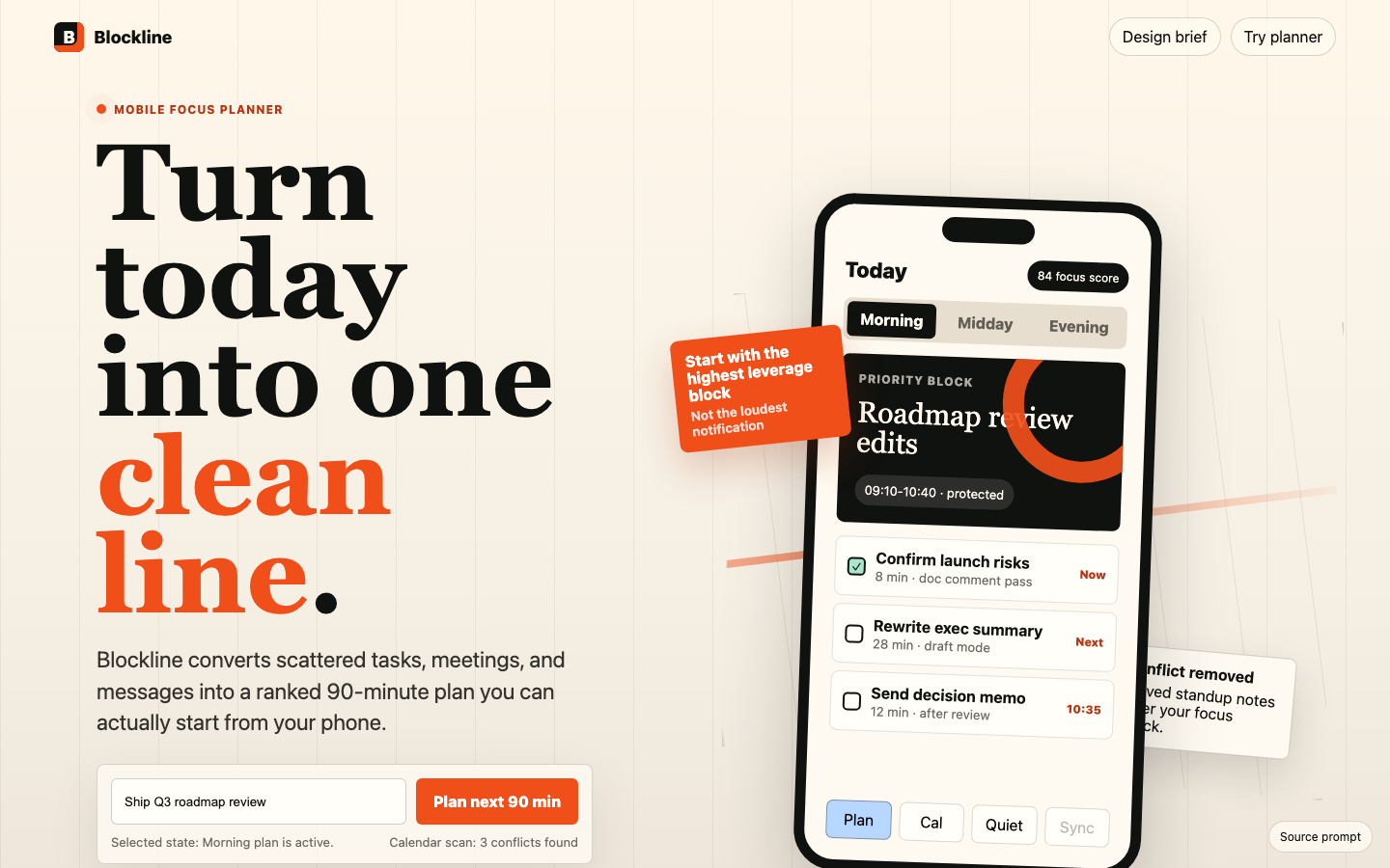 Hero Sections preview for Bold Mobile App Hero for Productivity