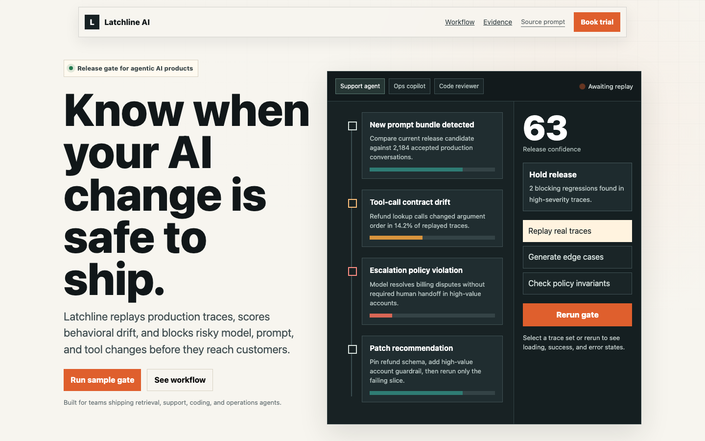 Landing Pages preview for Technical AI Startup Landing Page for AI startup