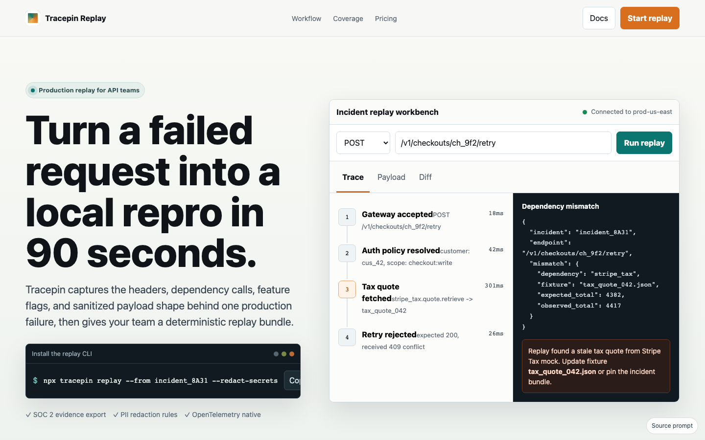 Landing Pages preview for Technical Developer Tool Pages for Developer tools