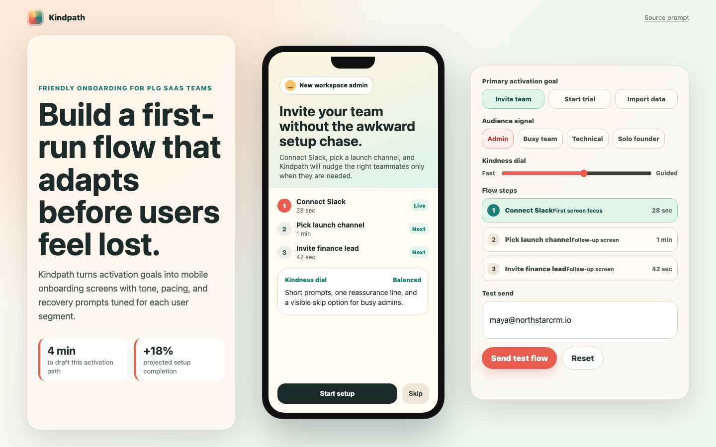 Friendly Onboarding Flows for SaaS live prototype preview