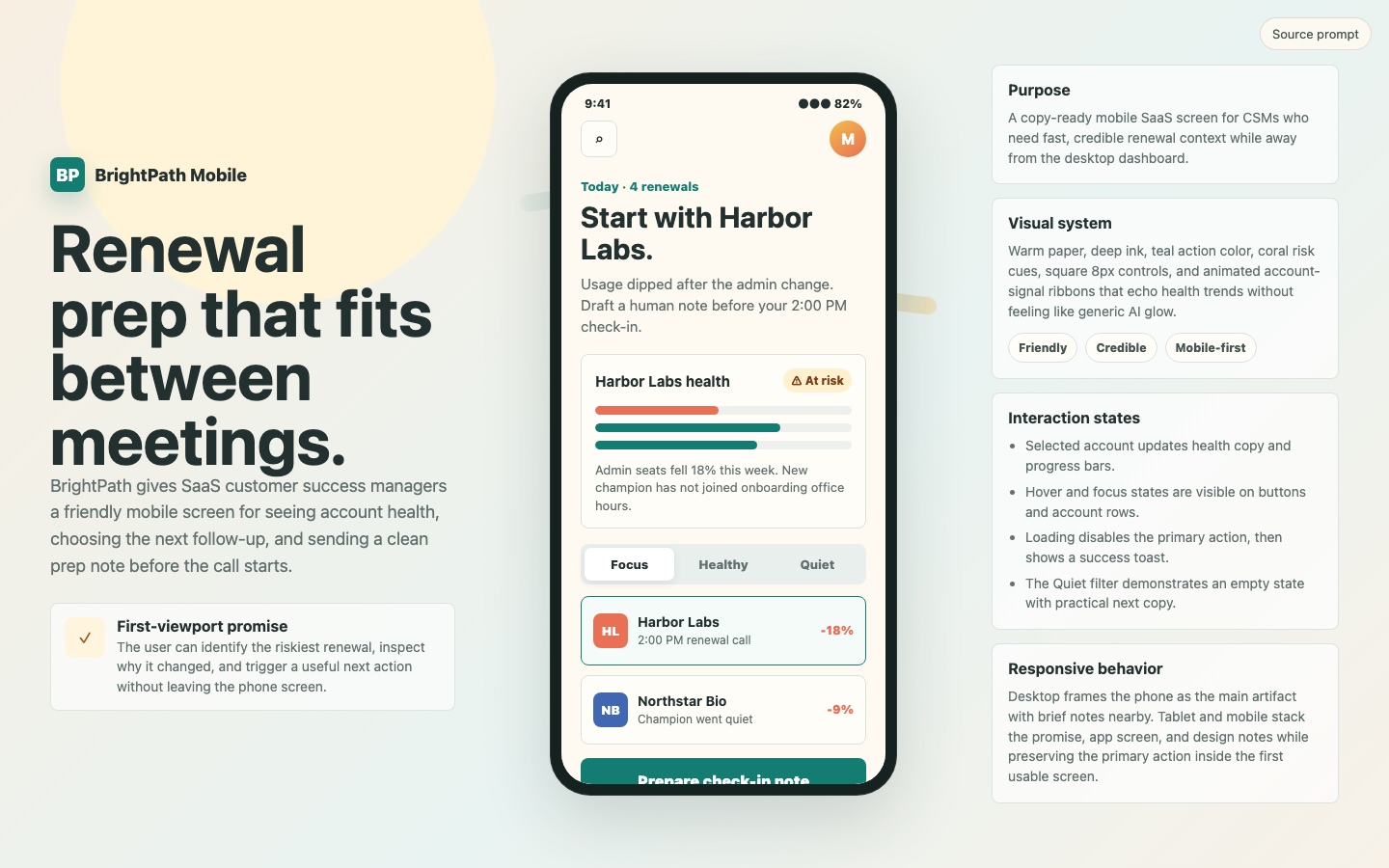 Mobile App Screens preview for Friendly Mobile Product Screens for SaaS
