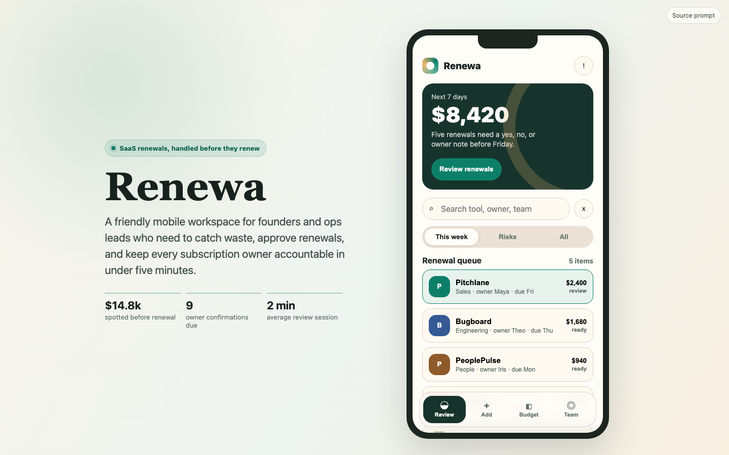 Mobile App Screens preview for Friendly Subscription Apps for SaaS