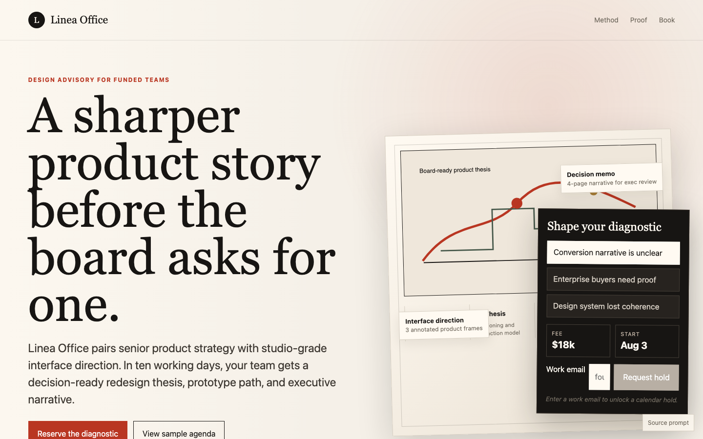 Portfolios and Agencies preview for Premium Consultant Offer Page for Design studio